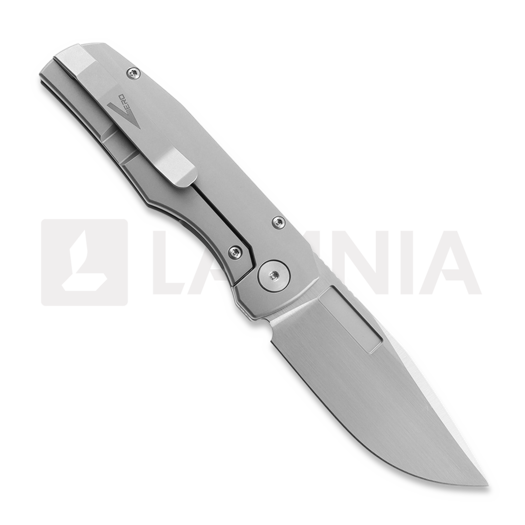 Vero Engineering Nova Mini - Hand Satin M390 - Stonewash Ti sulankstomas peilis