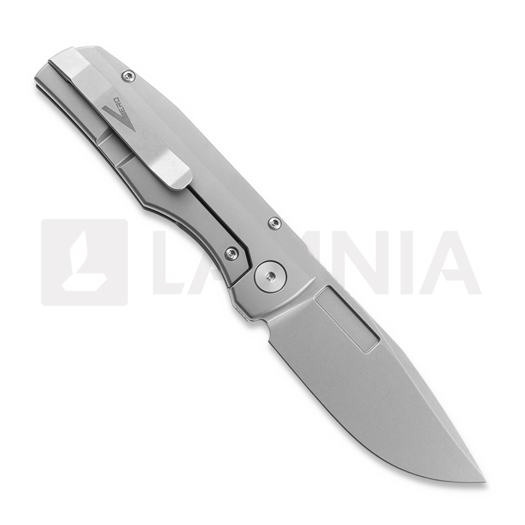 Vero Engineering Nova Mini - Stonewash M390 - Stonewash Ti sulankstomas peilis