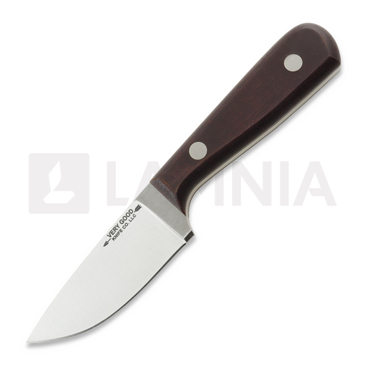 Faca Very Good Knife Co Adventure 80Crv2 Gen2, burgundy micarta