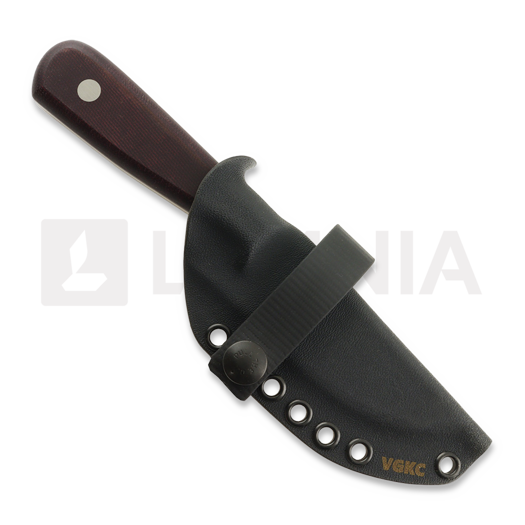 Very Good Knife Co Adventure 80Crv2 Gen2 veitsi, burgundy micarta