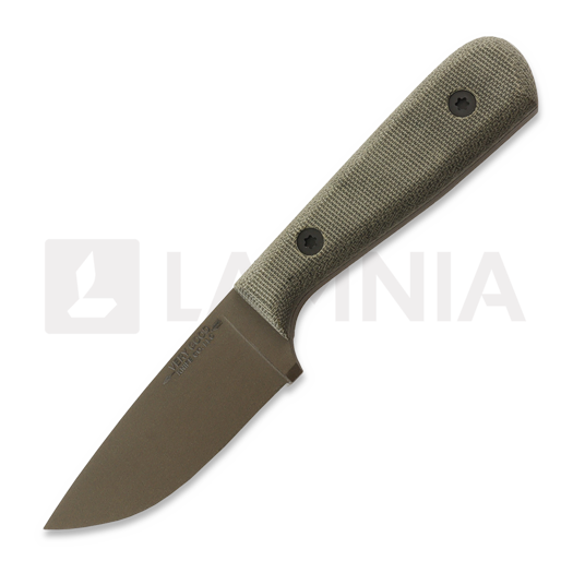 Couteau Very Good Knife Co Adventure 80Crv2 Gen3, brown, green micarta