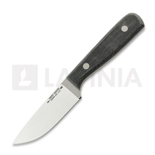 Very Good Knife Co Adventure Jr 80Crv2 Gen2 mes, black micarta