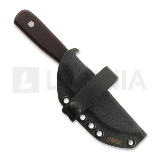 Cuțit Very Good Knife Co Adventure Jr 80Crv2 Gen2, burgundy micarta