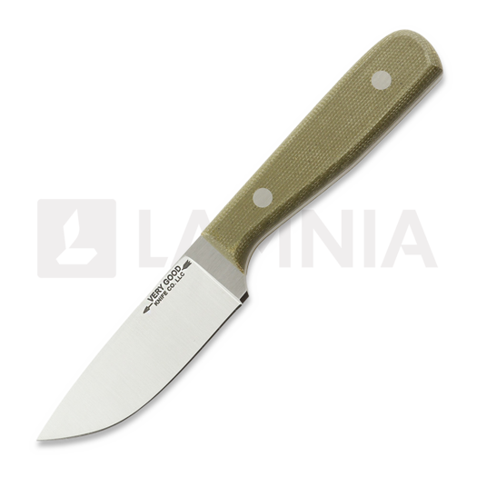 Very Good Knife Co Adventure Jr 80Crv2 Gen2 刀, green micarta