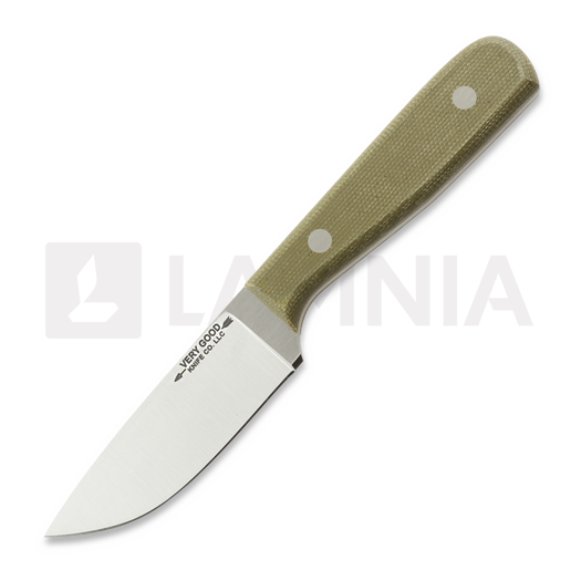 Very Good Knife Co Adventure Jr 80Crv2 Gen2 ナイフ, green micarta