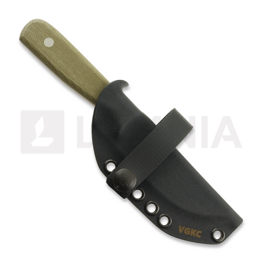 Нож Very Good Knife Co Adventure Jr 80Crv2 Gen2, green micarta