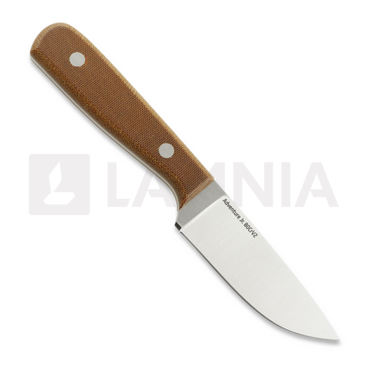 Coltello Very Good Knife Co Adventure Jr 80Crv2 Gen2, natural micarta