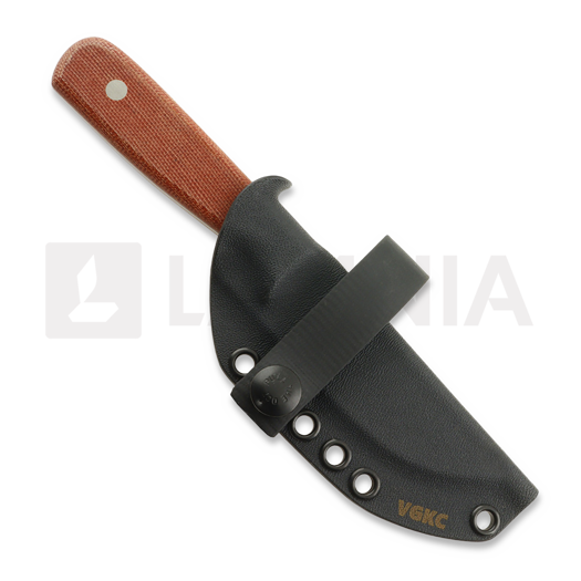 Very Good Knife Co Adventure Jr 80Crv2 Gen2 veitsi, red micarta