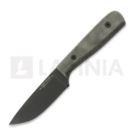 Nazis Very Good Knife Co Adventure Jr 80Crv2 Gen3, black, black micarta