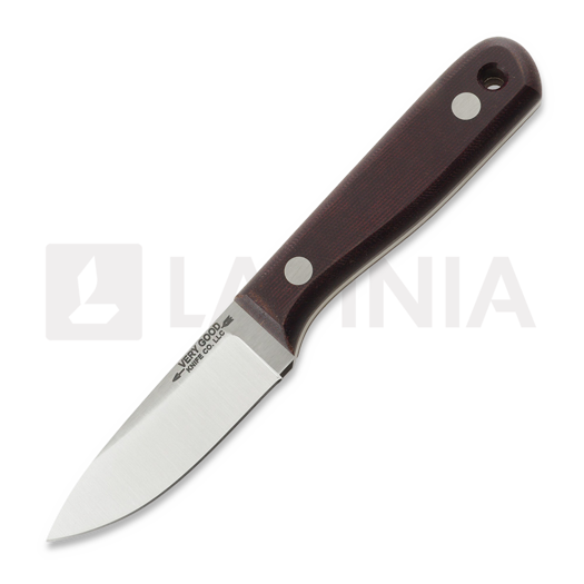 Coltello Very Good Knife Co Rambler 80Crv2 Gen2, burgundy micarta