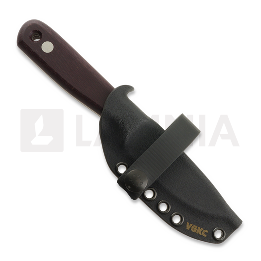 Нож Very Good Knife Co Rambler 80Crv2 Gen2, burgundy micarta