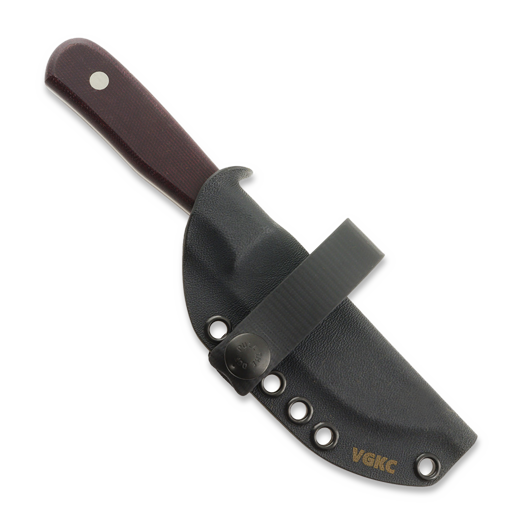 Very Good Knife Co Tradition JR 80Crv2 Gen2 veitsi, burgundy micarta