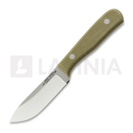 Very Good Knife Co Tradition JR 80Crv2 Gen2 칼, green micarta