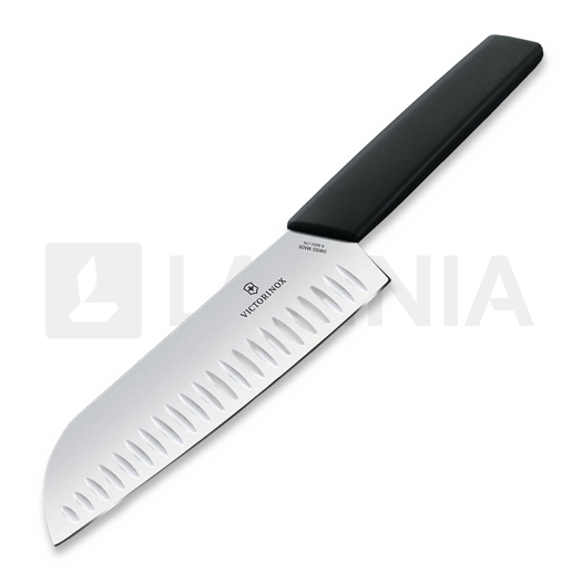 Japanese kitchen knife Victorinox Swiss Modern Santoku 17cm, negru
