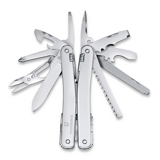 Victorinox SwissTool Spirit MX One-Hand multitool, silver