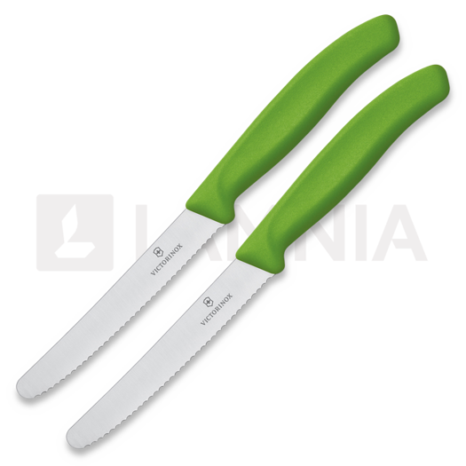 Victorinox Tomato and sausage knife 11cm x 2pcs tomato knife, 緑