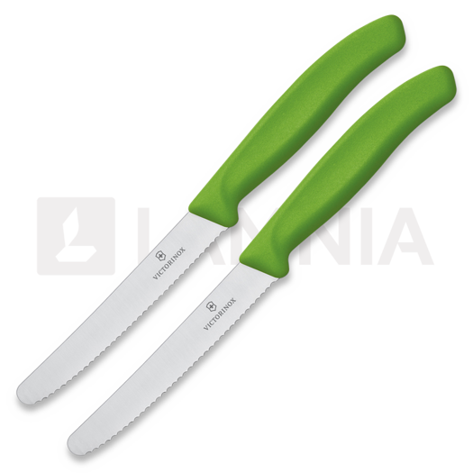 Victorinox Tomato and sausage knife 11cm x 2pcs tomato knife, 緑