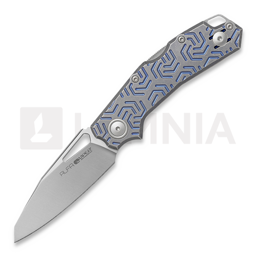 Складной нож Viper Alfa - Satin - Textured Titanium, синий V6020TI3DBL