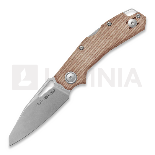 Viper Alfa - Stonewash - Canvas Micarta Natural foldekniv V6022CN