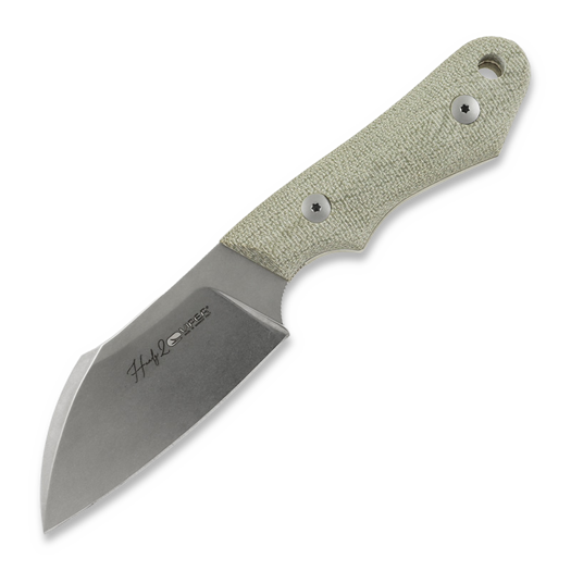 Nóż Viper Handy 2 - Stonewashed - Canvas Micarta, zielona VT4050CG
