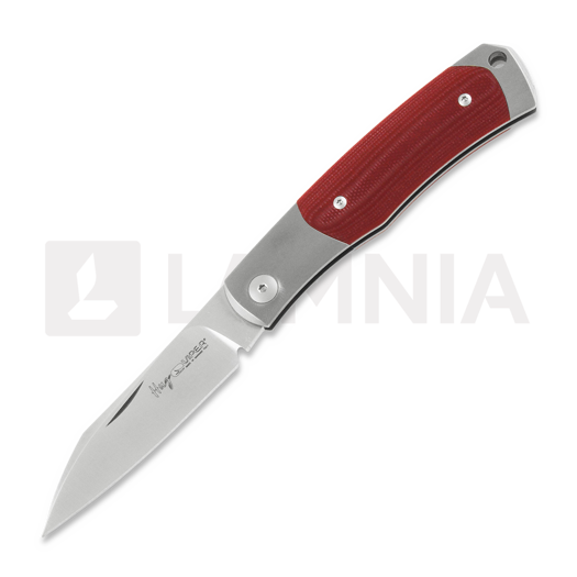 Navaja Viper Hug, two bolsters, red G10 V5994GR