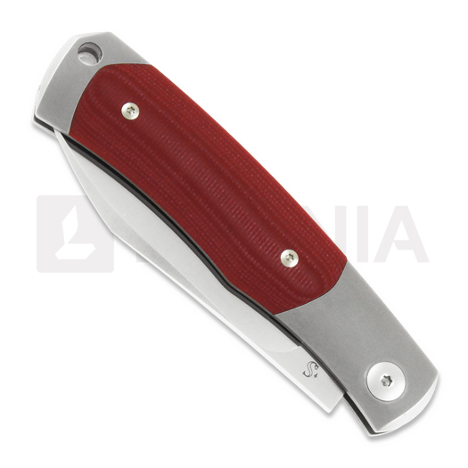 Navaja Viper Hug, two bolsters, red G10 V5994GR