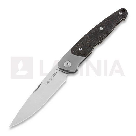 Viper Key with Bolster folding knife, bronze carbon fiber V5978FCB