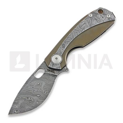 Couteau pliant Viper Lille Damascus, bronze VA5964BR