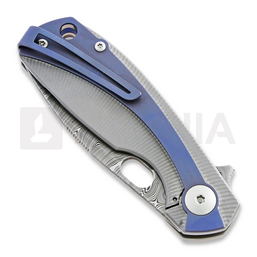 Navalha Viper Lille Titanium Damascus, azul VA5964TIBL