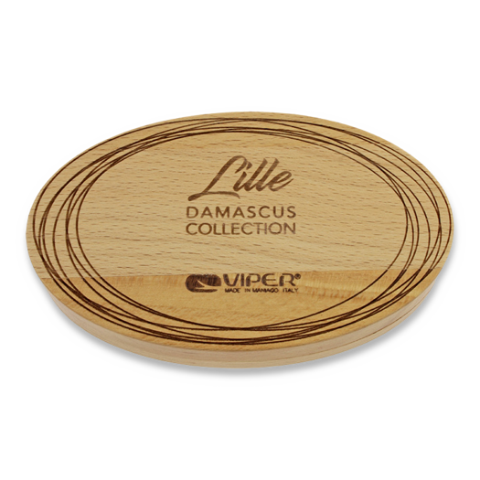 Navalha Viper Lille Titanium Damascus, azul VA5964TIBL