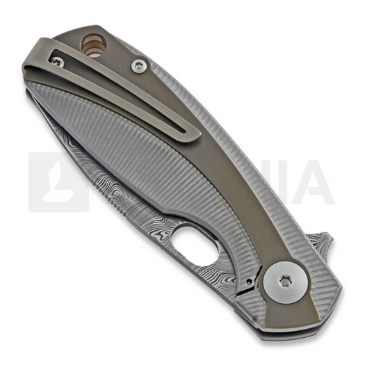 Navaja Viper Lille Titanium Damascus, bronze VA5964TIBR