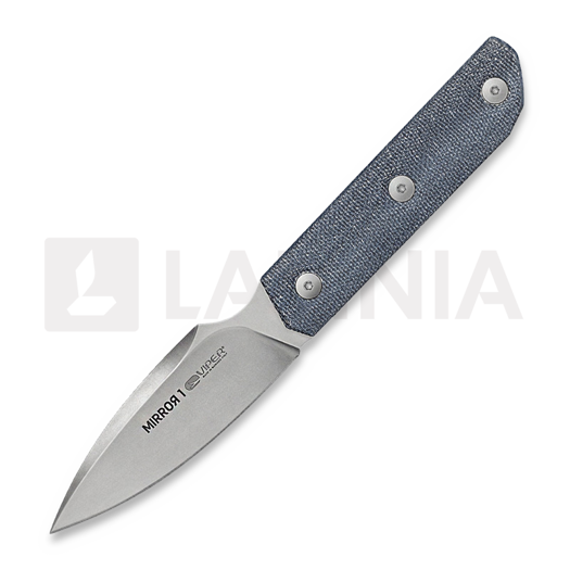 Nuga Viper Mirror 1 - Stonewashed - Denim Canvas Micarta VT4060CD