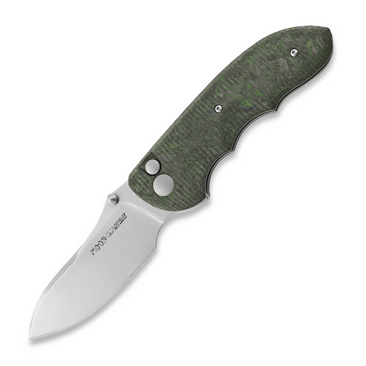 Viper Moon folding knife, Satin, Green Dark Matter CF V6008FCV