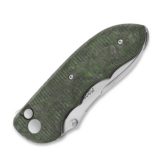 Viper Moon sulankstomas peilis, Satin, Green Dark Matter CF V6008FCV