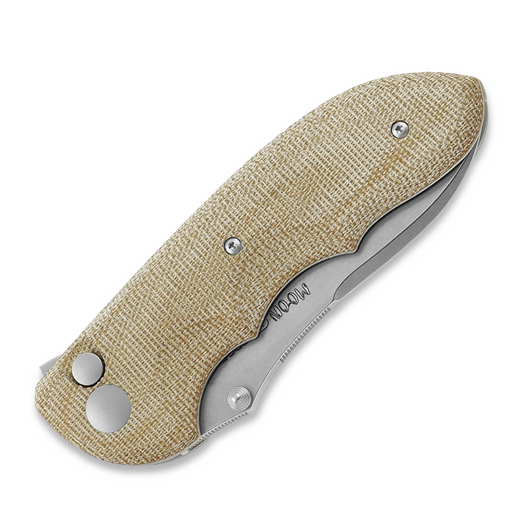 Viper Moon sulankstomas peilis, Stonewashed, Naural Canvas Micarta V6010CN