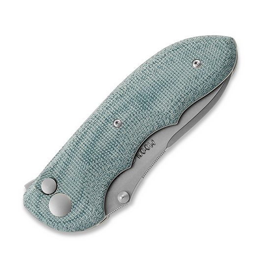 Viper Moon folding knife, Stonewashed, Teal Canvas Micarta V6010TE