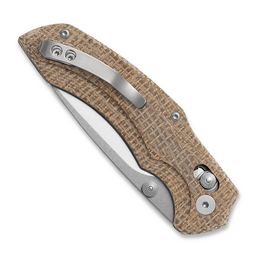 Viper Oniro - Stonewashed - Canvas Micarta sulankstomas peilis, Brown burlap V6012IM