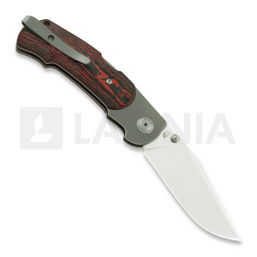 Couteau pliant Viper Turn, red lava carbon fiber V5986FCL