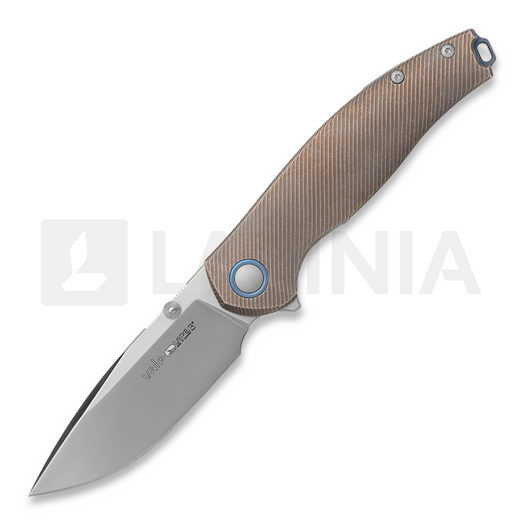 Navalha Viper Vale, Titanium Bronze + Blue V6004TIBR