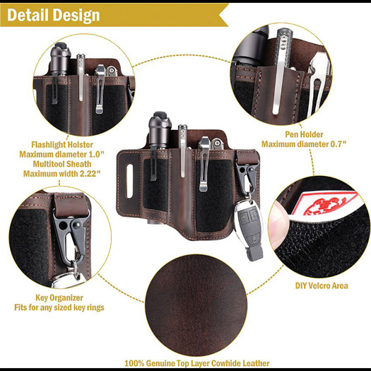 Viperade PL3 Multi Tool Belt Organizer sheath, brown