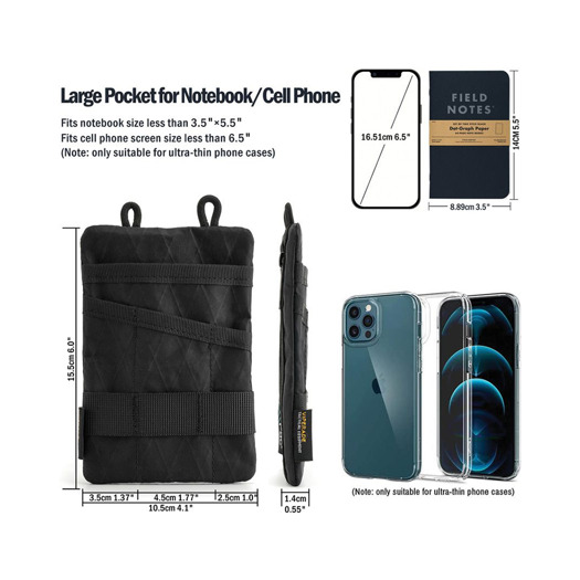 Viperade VE1 Organizer Pouch, nero