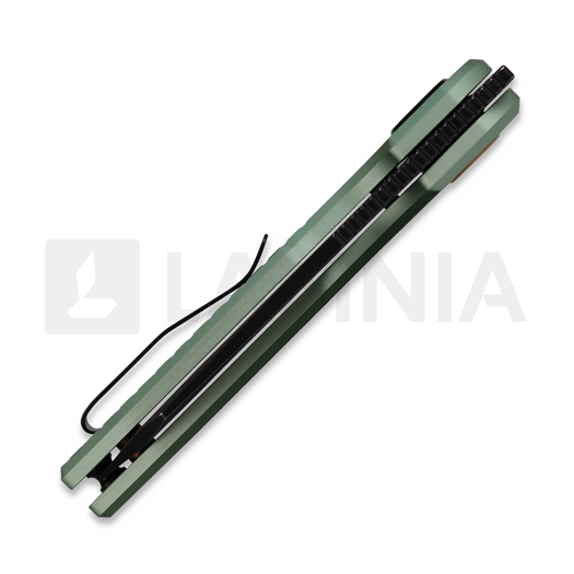 Vosteed Ankylo - Blackwash - Aluminium sulankstomas peilis, žalia