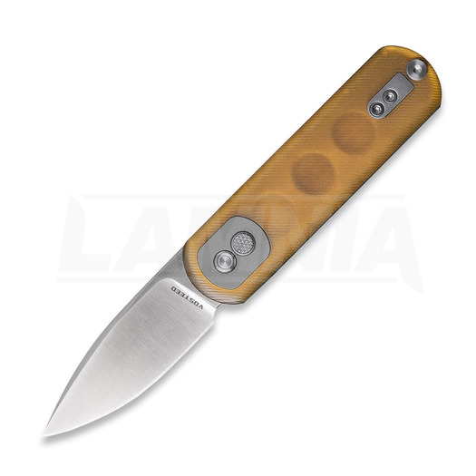 Nóż składany Vosteed Corgi Pup - Satin - PEI, Amber