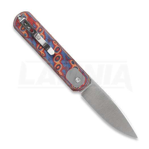 Coltello pieghevole Vosteed Corgi - Satin - Micarta, copper raindrop