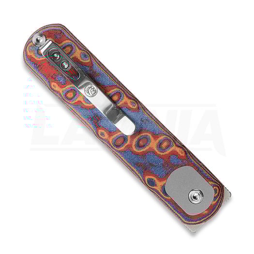 Vosteed Corgi - Satin - Micarta k&auml;&auml;nt&ouml;veitsi, copper raindrop