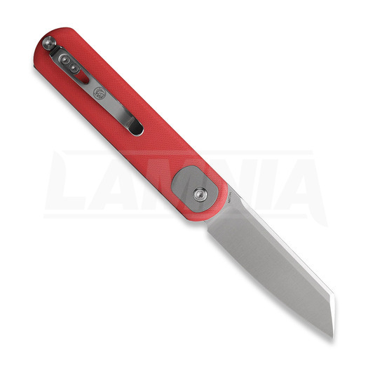 Coltello pieghevole Vosteed Corgi - Satin Sheepsfoot - G10, rosso