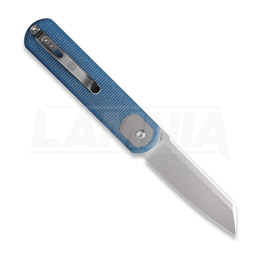 Vosteed Corgi - Satin Sheepsfoot - Micarta sulankstomas peilis, mėlyna