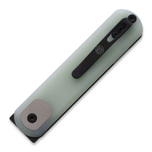 Vosteed Corgi Trek Lock - G-10 Jade - B/W Drop folding knife