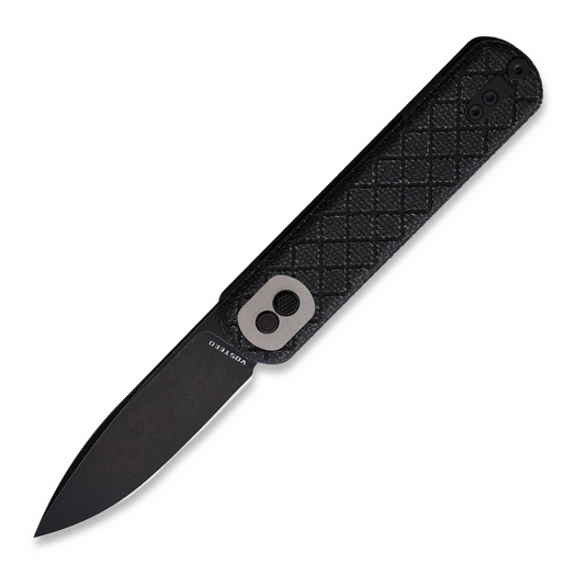 Couteau pliant Vosteed Corgi Trek Lock - Micarta Black - B/W Drop