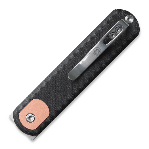 Coltello pieghevole Vosteed Corgi Trek Lock - Micarta Black - S/W Drop